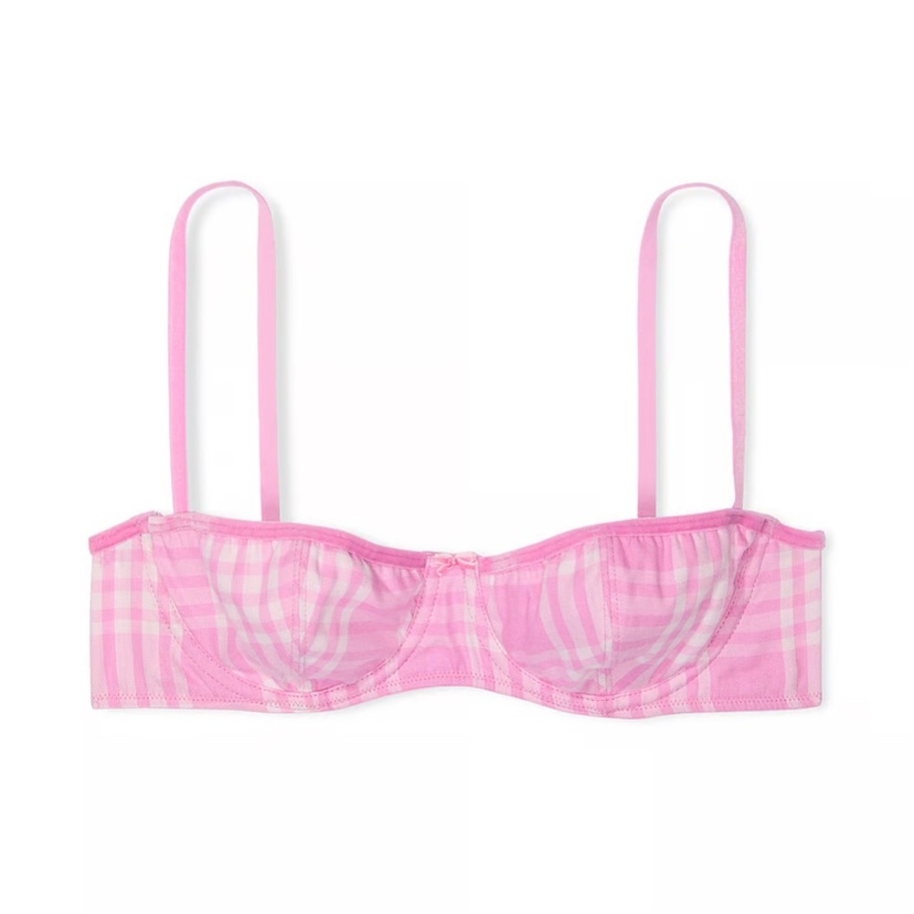 VS Pink Unlined Balconette Bra